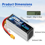 Zeee 6S Lipo Akku 2200mAh 22.2V 120C Soft Case XT60 (2 St.) - LiPo24.de