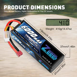 Zeee 3S Lipo Akku 6000 mAh 11,1 V 80C Hartcase DEAN - LiPo24.de