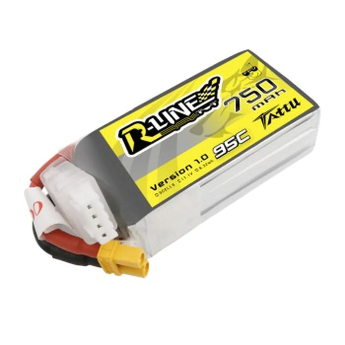 Tattu R Line 750mAh 11.1V 3S1P 95C Lipo Akku mit XT30 Stecker   LiPo24.de