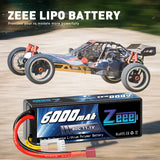 Zeee 3S Lipo Akku 6000 mAh 11,1 V 80C Hartcase DEAN - LiPo24.de