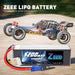 Zeee 6S Lipo Akku 5200mAh 22,2V 100C mit EC5 Anschluss für RC Car RC Modelle (2 Pack)   LiPo24.de