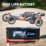 Zeee 2S Lipo Akku 6000 mAh 7,6 V 100 C HV Hardcase Dean - LiPo24.de