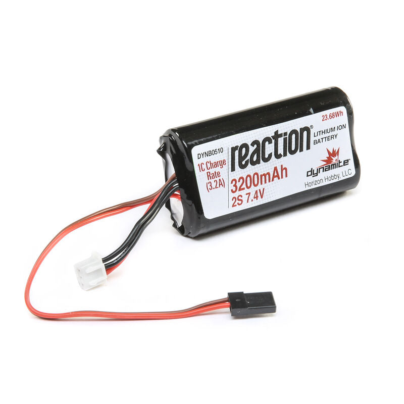 Spektrum 7,4 V 3200 mAh 2S Reaction Li-Ion Empfängerakku: Universalempfänger - LiPo24.de