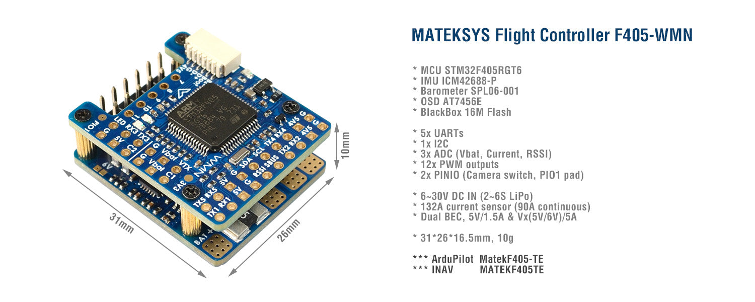 Matek Systems F405 WMN Flugsteuerung