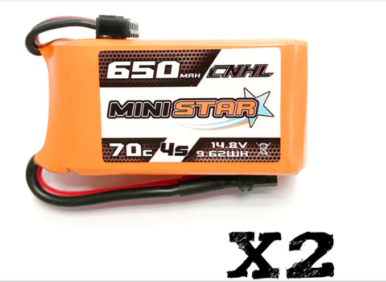 CNHL MiniStar 650mAh 14,8V 4S 70C Lipo Akku mit XT30U (2 St.)   LiPo24.de