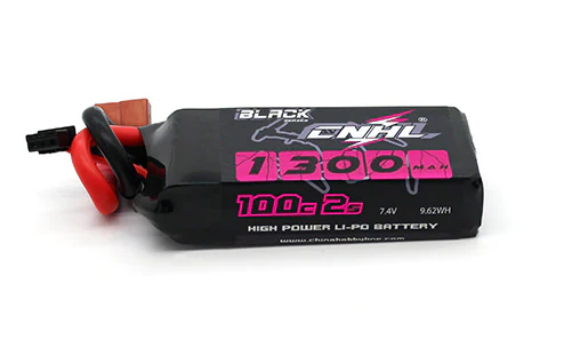 CNHL Black Series 1300mAh 7,4V 2S 100C Lipo Akku mit T/Dean Stecker   LiPo24.de