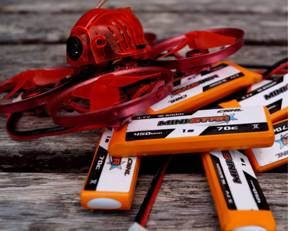 CNHL MiniStar HV 450mAh 3,8V 1S 70C Lipo Akku mit PH2.0 (4 St.)   LiPo24.de