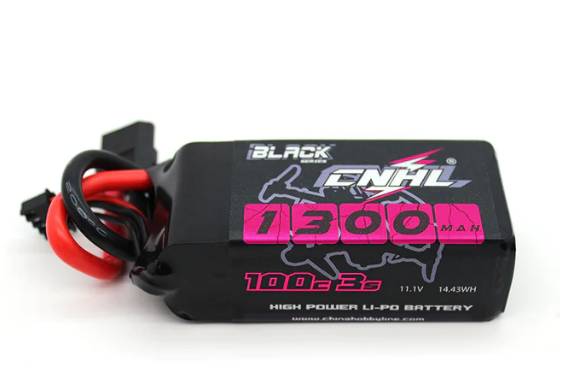 CNHL Black Series 1300mAh 11,1V 3S 100C Lipo Akku mit XT60 Stecker   LiPo24.de