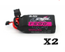 CNHL Black Series 1500mAh 11,1V 3S 100C Lipo Akku mit XT60 Stecker (2 St.)   LiPo24.de