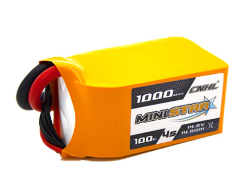 CNHL MiniStar 1000mAh 14,8V 4S 100C Lipo Akku mit T/Dean Stecker   LiPo24.de