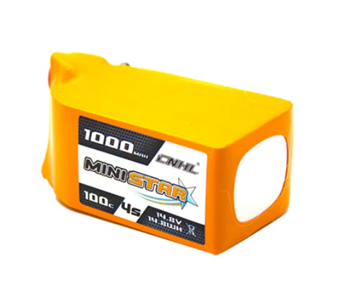 CNHL MiniStar 1000mAh 14,8V 4S 100C Lipo Akku mit T/Dean Stecker   LiPo24.de