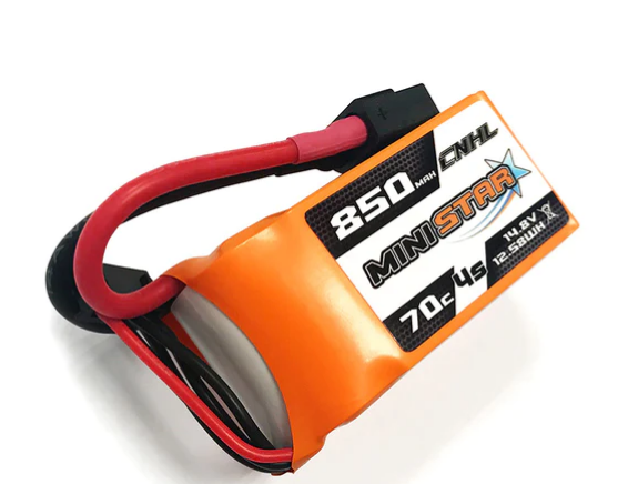 CNHL MiniStar 850mAh 14,8V 4S 70C Lipo Akku mit XT60 Stecker (2 St.)   LiPo24.de