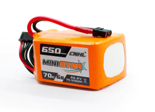 CNHL MiniStar 650mAh 22,2V 6S 70C Lipo Akku mit XT30U   LiPo24.de