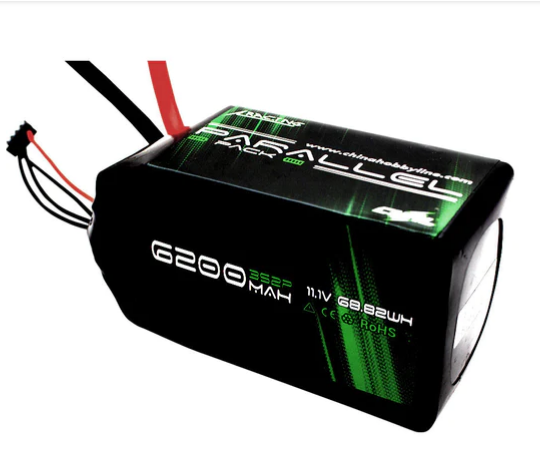 CNHL Parallel Series 6200mAh 11.1V 3S 90C Shorty Lipo Akku Softpack   LiPo24.de