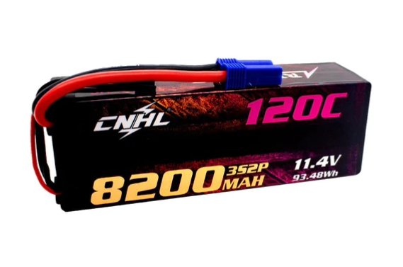 CNHL Racing Series LiHV 8200mAh 11,4V 3S 120C HV Hartschalen Lipo Akku mit EC5 Stecker   LiPo24.de