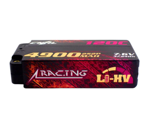 CNHL Racing Series LiHV 4900mAh 7,6V 2S2P 120C HV Shorty Hartschalen Lipo Akku mit EC3 Stecker   LiPo24.de