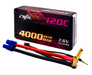 CNHL Racing Series LiHV 4000mAh 7,6V 2S 120C HV Shorty Hartschalen Lipo Akku mit EC3 Stecker   LiPo24.de