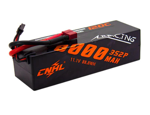 CNHL Racing Series 8000mAh 11,1V 3S 120C Hartschalen Lipo Akku mit T/Dean Stecker   LiPo24.de