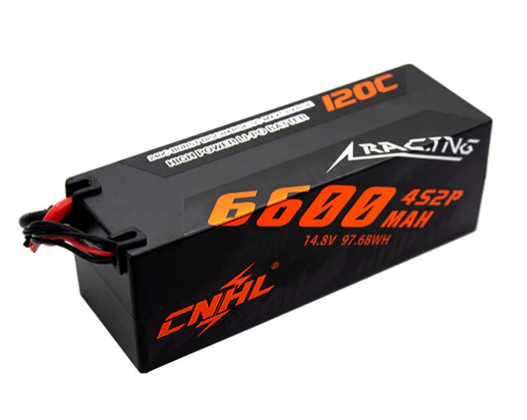 CNHL Racing Series 6600mAh 14,8V 4S 120C Hartschalen Lipo Akku mit EC5 Stecker   LiPo24.de