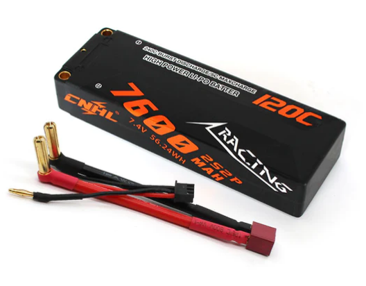 CNHL Racing Series 7600mAh 7,4V 2S 120C Hartschalen Lipo Akku mit T/Dean Stecker   LiPo24.de