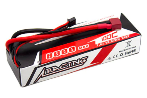 CNHL Racing Series 8000mAh 7,4V 2S 100C Hartschalen Lipo Akku mit T/Dean Stecker   LiPo24.de