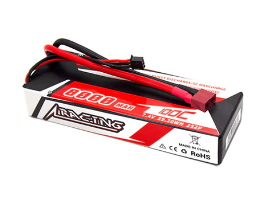 CNHL Racing Series 8000mAh 7,4V 2S 100C Hartschalen Lipo Akku mit T/Dean Stecker   LiPo24.de