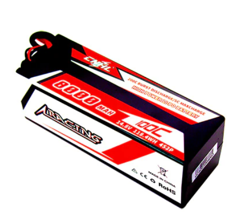 CNHL Racing Series 8000mAh 14,8V 4S 100C Hartschalen Lipo Akku mit T/Dean Stecker   LiPo24.de