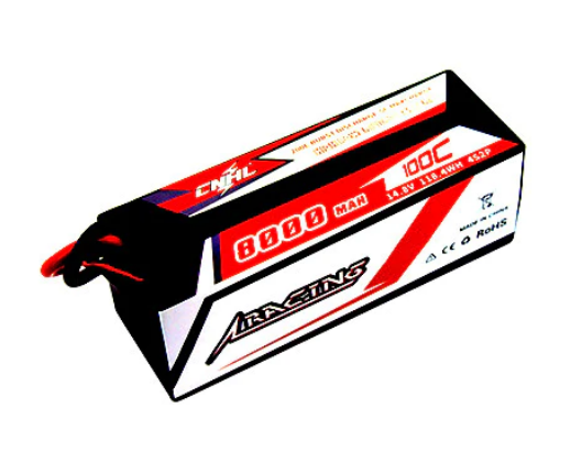 CNHL Racing Series 8000mAh 14,8V 4S 100C Hartschalen Lipo Akku mit T/Dean Stecker   LiPo24.de
