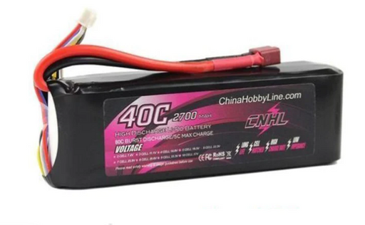 CNHL 2700mAh 22,2V 6S 40C Lipo Akku mit T/Dean Stecker   LiPo24.de