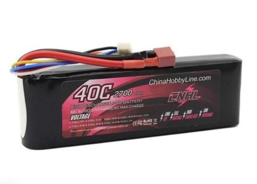 CNHL 2700mAh 14,8V 4S 40C Lipo Akku mit T/Dean Stecker   LiPo24.de