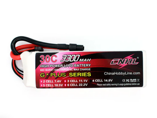 CNHL 3300mAh 14,8V 4S 30C Lipo Akku mit XT60 Stecker   LiPo24.de