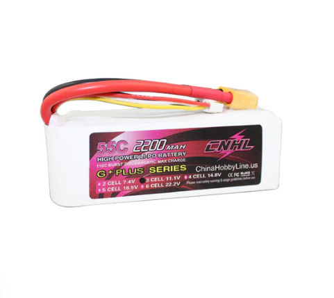 CNHL 2200mAh 18,5V 5S 55C Lipo Akku mit XT60 Stecker   LiPo24.de