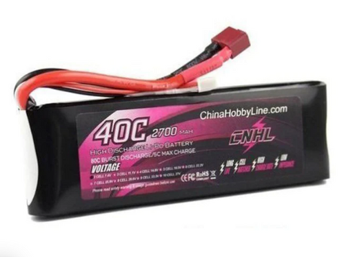 CNHL 2700mAh 7,4V 2S 40C Lipo Akku mit T/Dean Stecker   LiPo24.de
