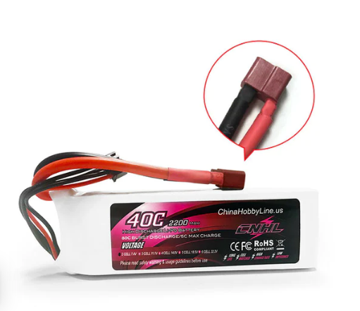 CNHL 2200mAh 7,4V 2S 40C Lipo Akku mit T/Dean Stecker   LiPo24.de