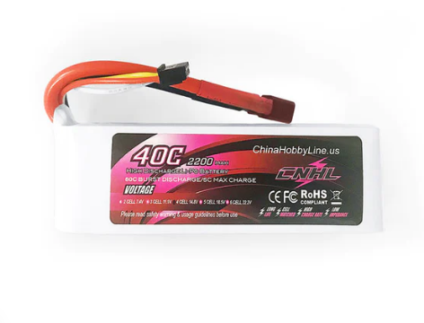CNHL 2200mAh 14,8V 4S 40C Lipo Akku mit T/Dean Stecker   LiPo24.de