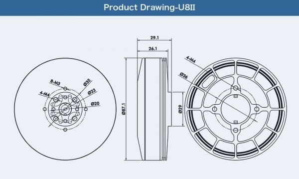 T Motor U8II KV190