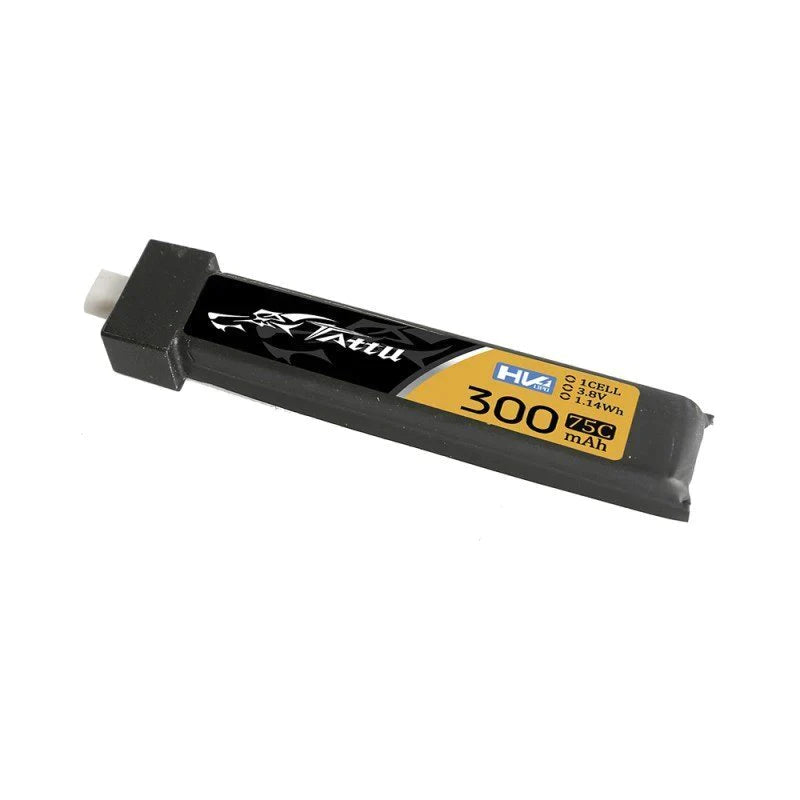 Tattu 300mAh 3.8V 75C 1S1P HV Lipo Akku mit BT 2.0 Stecker (5PCS) - LiPo24.de