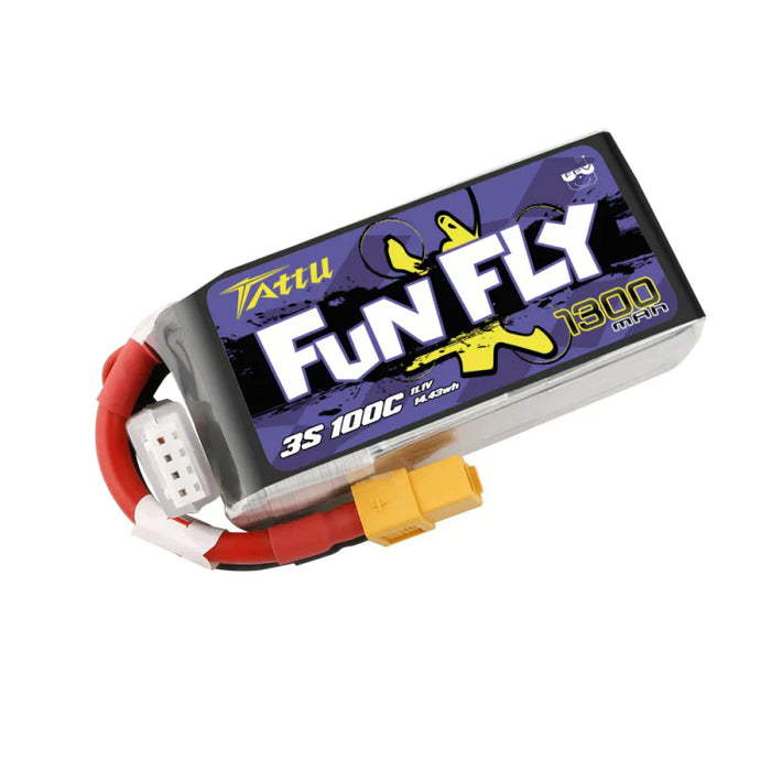 Tattu Funfly Serie 1800mAh 11.1V 100C 3S1P Lipo Akku mit XT60 Stecker   LiPo24.de