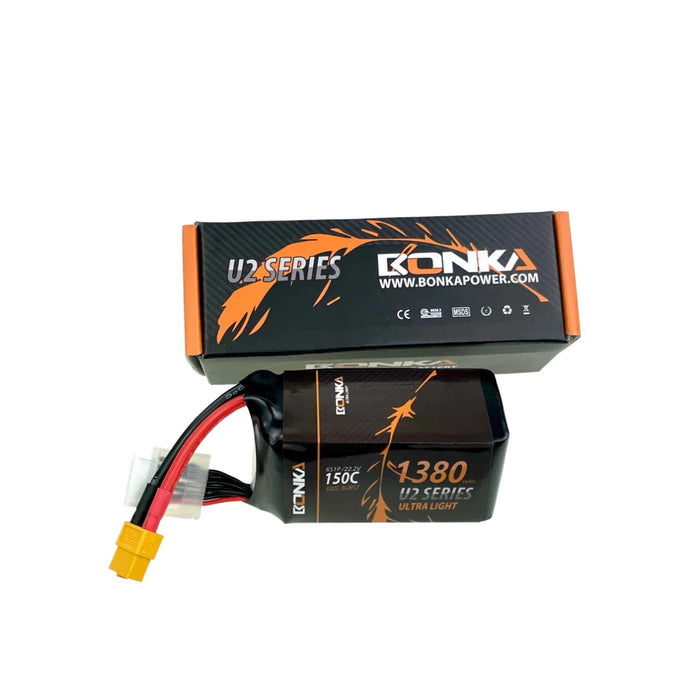 Bonka Lipo Akku1380mAh 22,2V 150C/300C FPV XT60   LiPo24.de