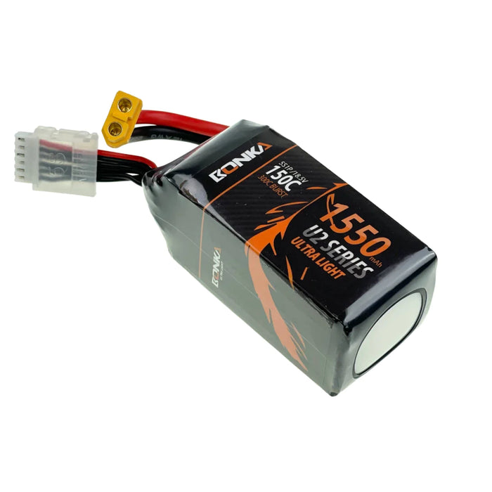 Bonka Lipo Akku1550mAh 18,5V 150C/300C FPV XT60   LiPo24.de