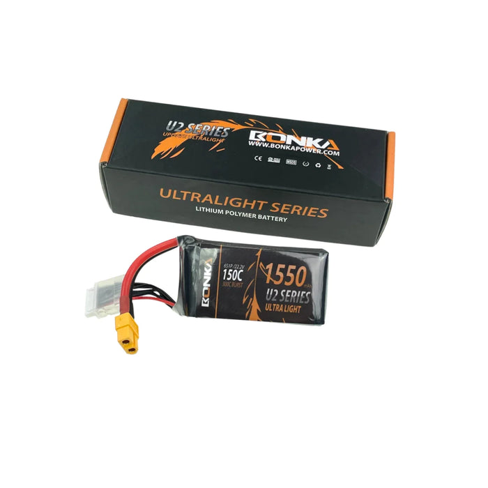 Bonka Lipo Akku1550mAh 22,2V 150C/300C FPV XT60   LiPo24.de