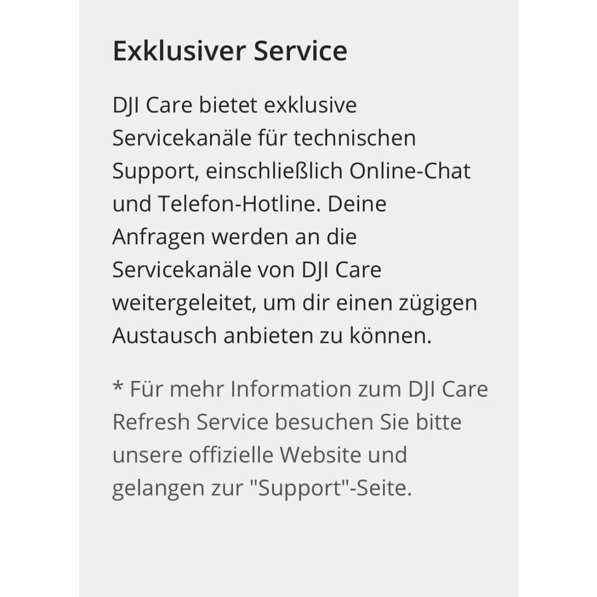 DJI Care Refresh (Mavic 3 Cine) 1 und 2 Jahr (Karte)