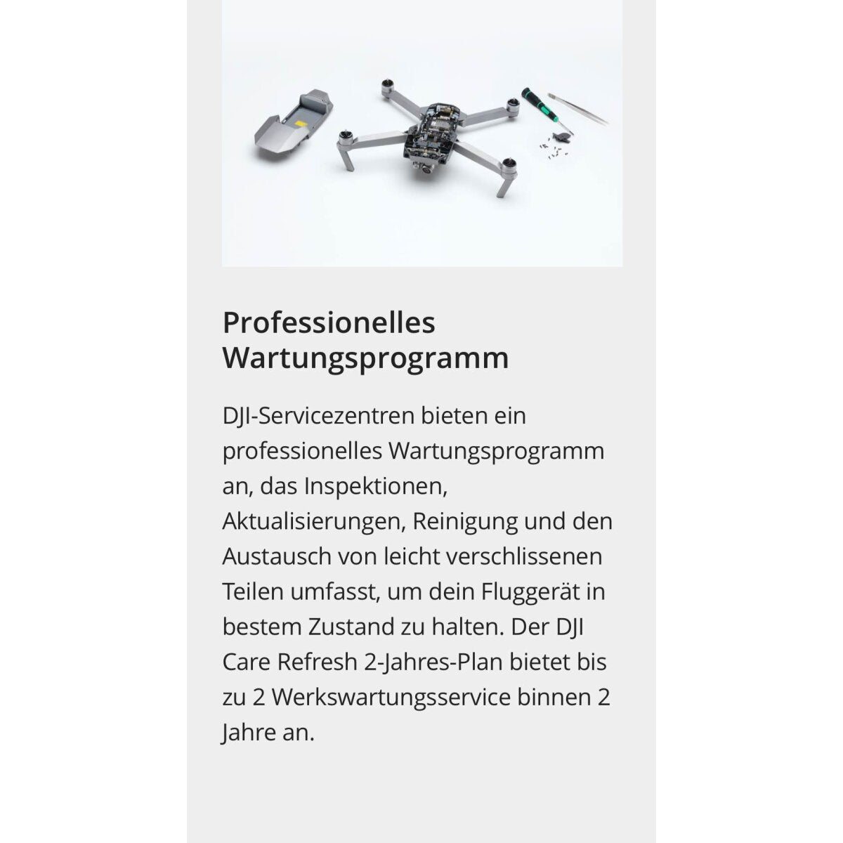 DJI Care Refresh (Mavic 3 Cine) 1 und 2 Jahr (Karte)