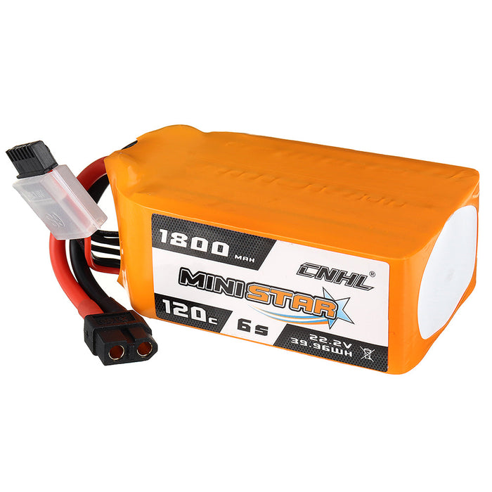CNHL MiniStar 1800mAh 22,2V 6S 120C(max 200C) Lipo Akku mit XT60 Stecker   LiPo24.de