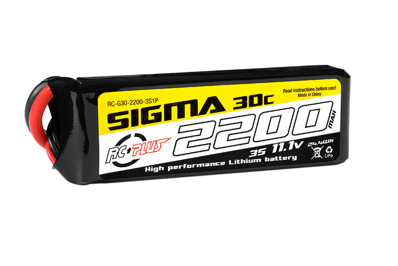 RC Plus Batterypack Sigma 3S 2200mAh 3S1P 11.1V 30C XT60 LiPo Akku