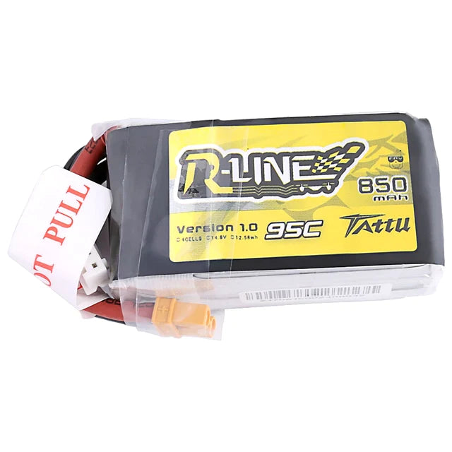 Tattu R-Line 850mAh 14.8V 4S1P 95C Lipo Akku mit XT30 Stecker - LiPo24.de