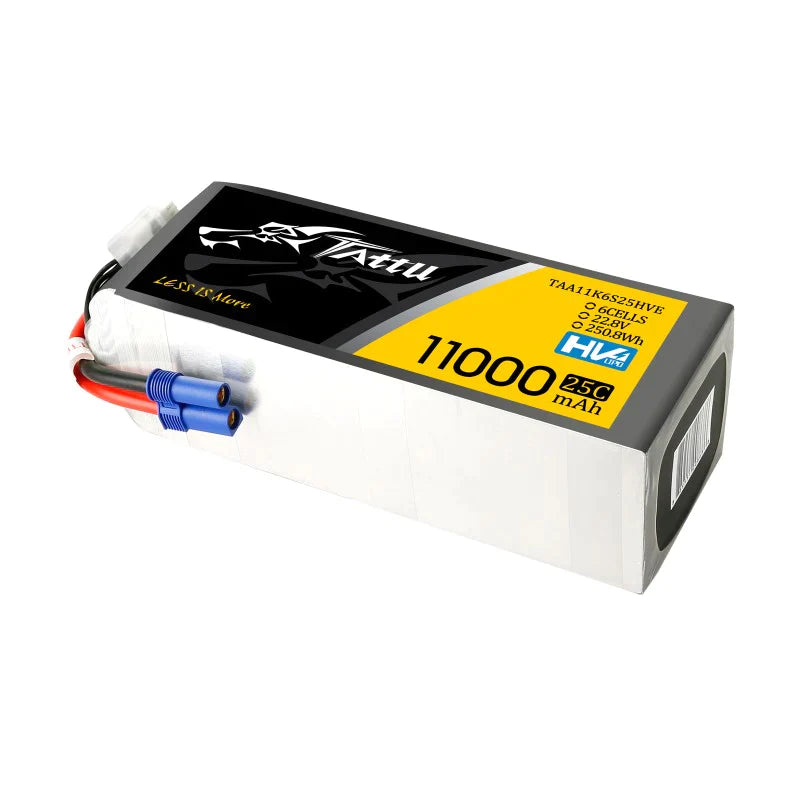 Tattu 11000 mAh 22,8 V HV 25 C 6S1P Lipo Akkupack mit XT90-S Stecker - LiPo24.de