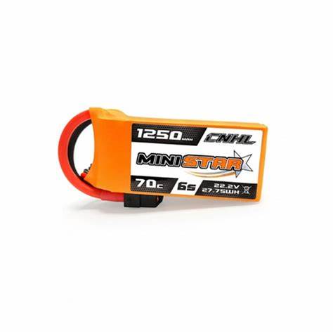 CNHL MiniStar 1250mAh 22,2V 6S 70C Lipo Akku mit XT60 Stecker   LiPo24.de