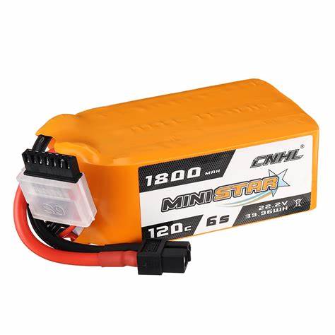 CNHL MiniStar 1800mAh 22,2V 6S 120C(max 200C) Lipo Akku mit XT60 Stecker   LiPo24.de